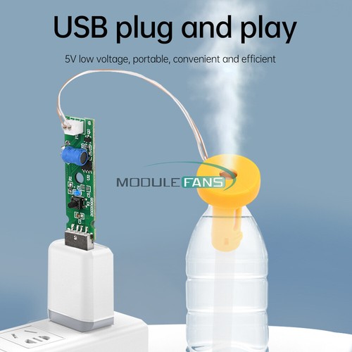 USB DC5V Ultrasonic Mist Maker Atomizing Module Humidifier DIY Kits 108KHZ - Picture 9 of 17