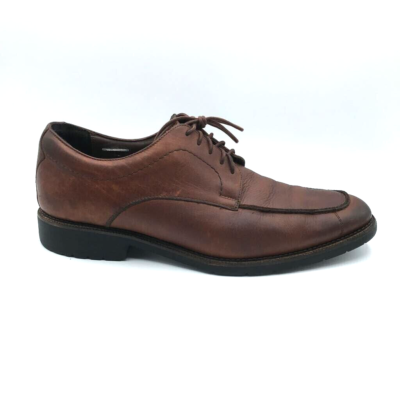 Neil M Mens Oxfords Shoes Brown Black Leather Apron Toe Lace  display picture 3