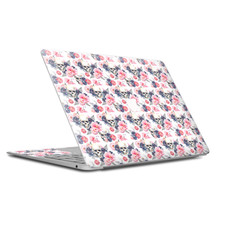 Skin Decal Wrap for MacBook Air Retina 13 Inch - pink blue flowers skulls