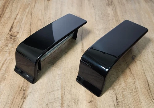 USA STOCK 2x GLOSS BLACK STAINLESS Bumper Caps for Mercedes W463 G500 G550 G350D
