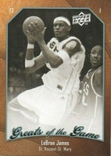 2010-11 UPPER DECK LEBRON JAMES GREATS OF THE GAME #40 NBA BASKETBALL CARD