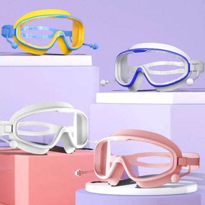 Kinder Antibeschlag Schwimmbrille Pool Schwimmen Verstellbare Brille Kinder Jungen Mädchen