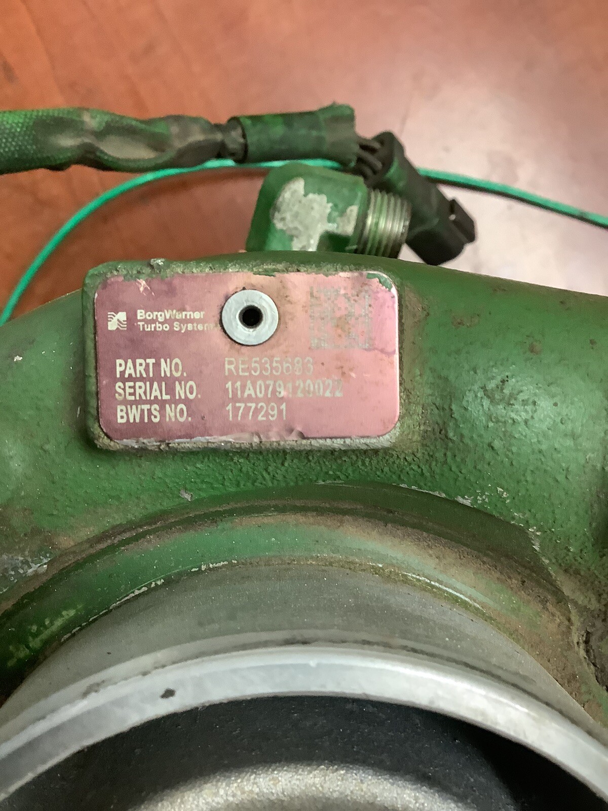 john deere turbocharger BorgWarner Turbo Core RE535683