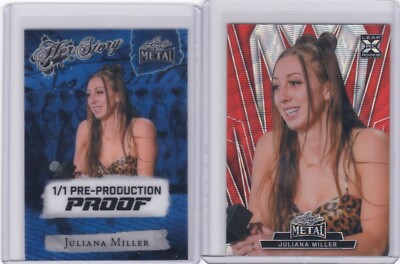 2024 Leaf Women of Sport Juliana Miller 1/1 Pre-Production Proofs HER STORY &