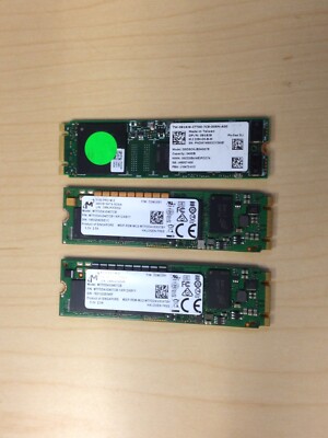 Lot of 5:240GB M.2 2280 SATA SSD Solid State Drive Major Brand can replace 256GB