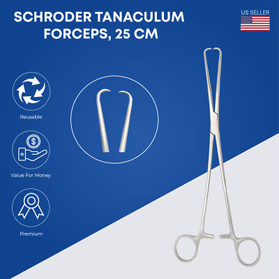 Schroder TanaCulum Forceps 25 cm Surgical Instruments German 