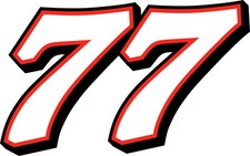 NEW FOR 2025 - #77 Carson Hocevar Racing Sticker Decal SM thru XL - var colors