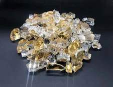 Element Fire Glass Large Gold Reflective Fire Glass 10lb - Gold Fire Glass Rocks