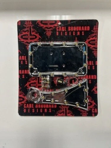 Indian Scout Remaches de latón cromado Montaje lateral Placa de matrícula y LED Carl Brouhard Foto 2 de 4