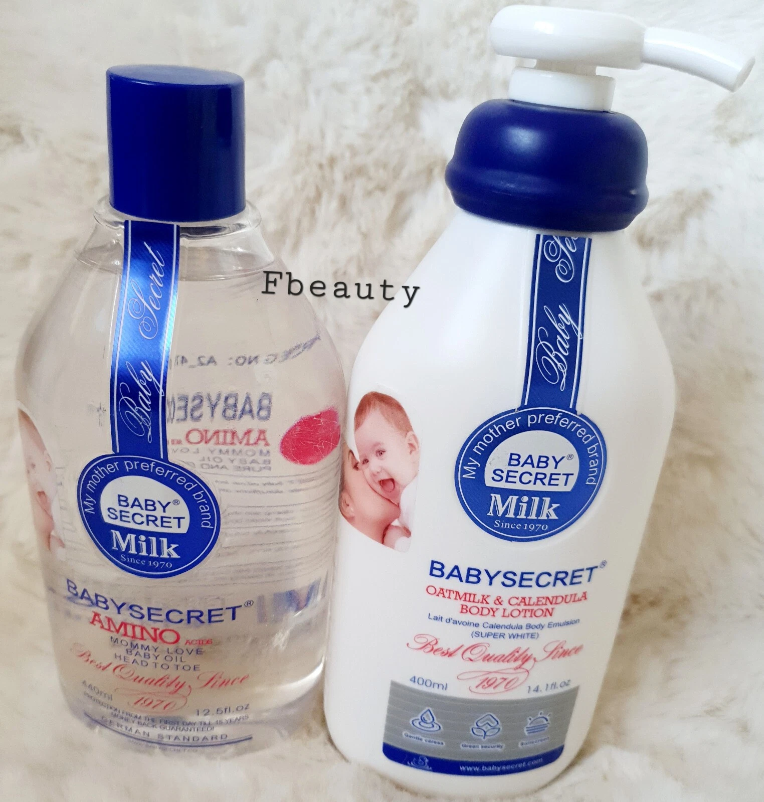 Baby Secret Amino Lotion 400ml + 440ml Oil Protection From Birth
Opens in a new window or tab