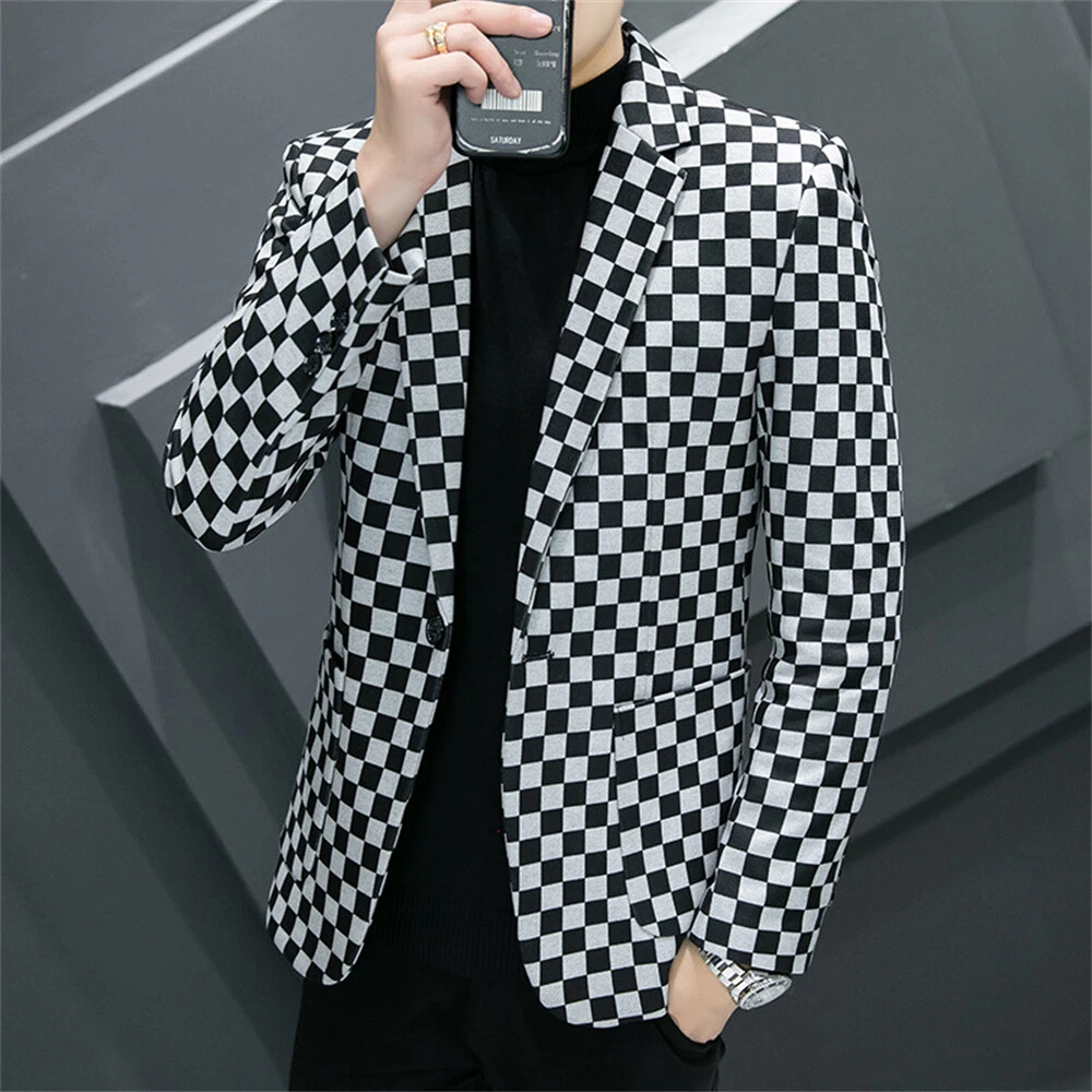 Men Formal Work Blazer Jacket Business Casual Button Slim Fit Suit Coat Tops
Opens in a new window o
