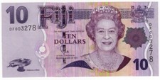 FIJI P-111b 10 Dollar 2011 UNC