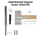 Concealed Floating Shelf Support Pin Brackets 12mm Invisible Mantle Fixings