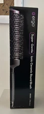 ERGO ERG53 Ionic Ceramic Round Brush Super Gentle  2 in.~ New in box ~ FREE SHIP