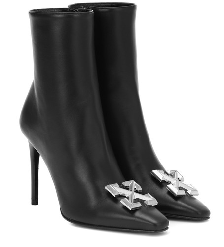 Off-White - Arrow Ankle Boots, Women , Black
