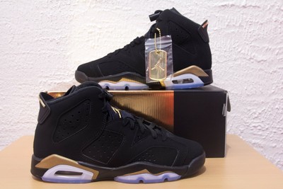jordan retro 6 black and gold