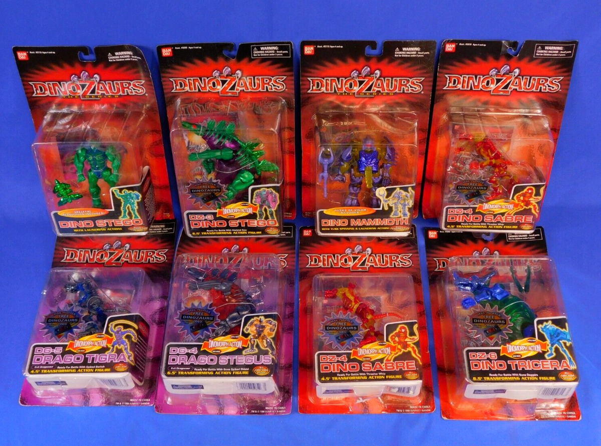 DINOZAURS 8-FIGURE LOT SEALED MOC BANDAI 1998-2000 | eBay