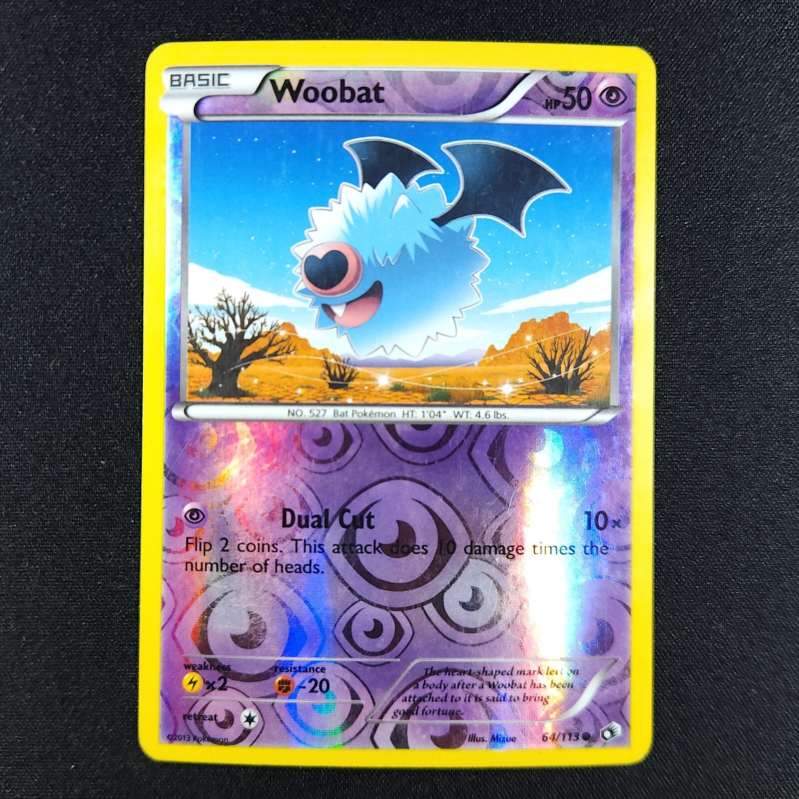 Woobat 64/113 Holo - Legendary Treasures - Pokemon Card