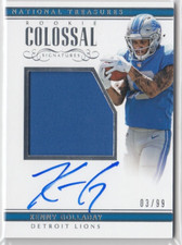 2017 Panini National Treasures Rookie Colossal Mat. Signature Kenny Golladay3/99