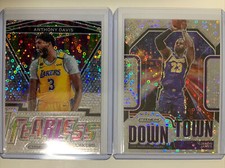 Lebron James 2021 Prizm Fast Break Prizm Downtown + Fearless Anthony Davis