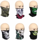 BIKER FACE MASK HEAD BUFF SKELETON , CAMOUFLAGE, HULK, SKULL