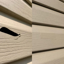 Vinyl Siding Repair Kit, White Durable Self-Adhesive Vinyl Siding Patch Cut to F