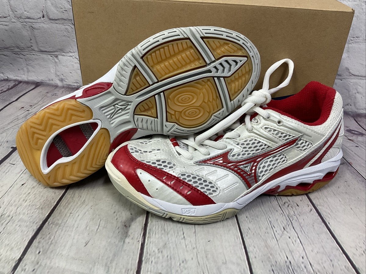 Mizuno 9KV-88462 Wave Spike 11 Women's Athletic Shoes White Red
