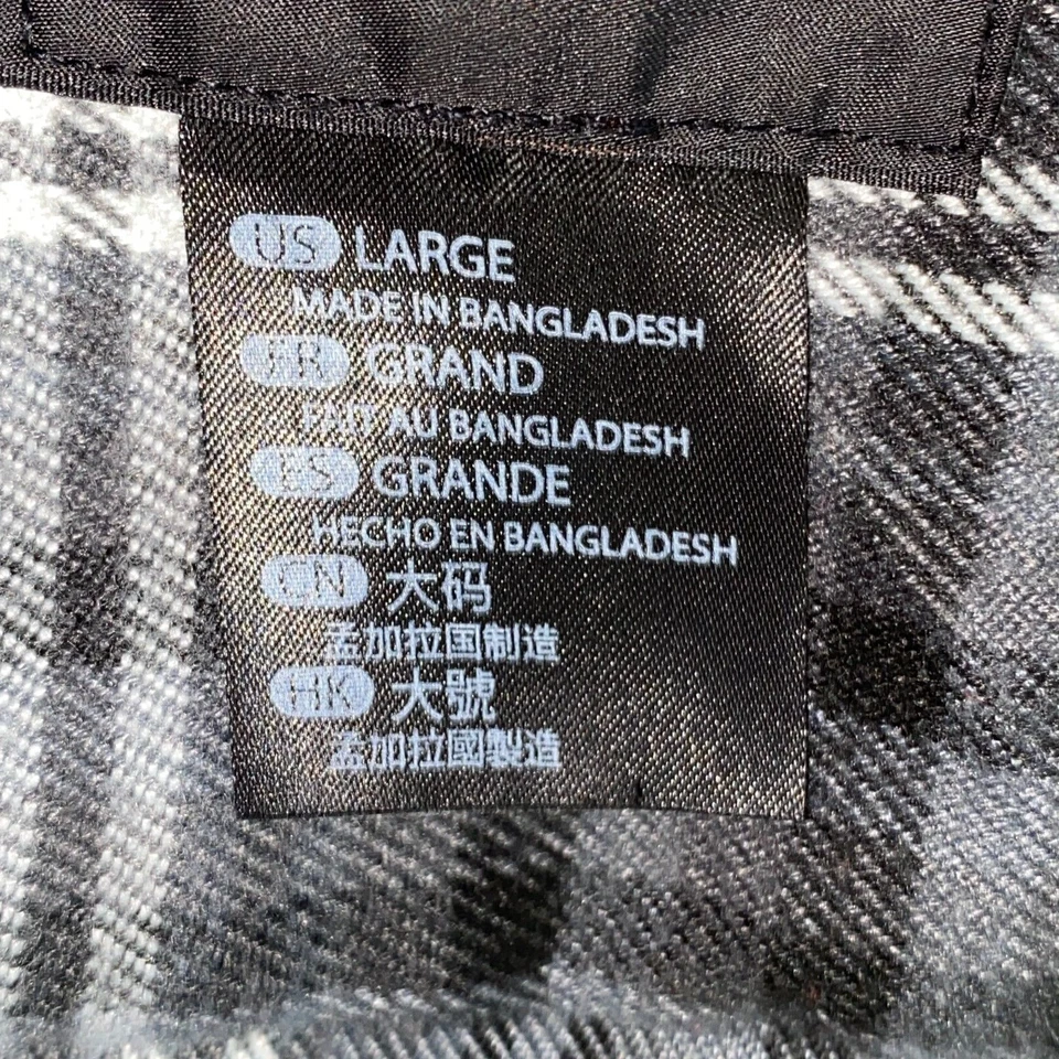 511 Tactical Shacket мужской большой клетку кнопка куртка серый - Изображение 4 из 4