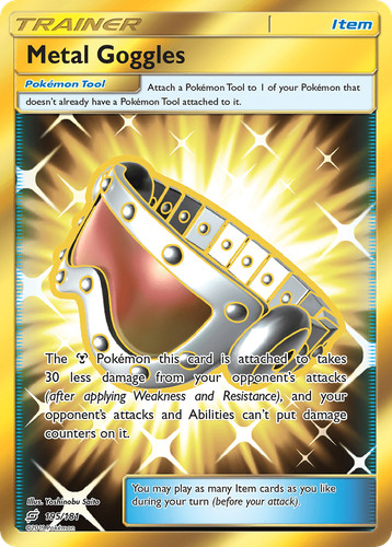 Pokemon - Metal Goggles 195/181 - Secret Rare - Team Up - NM/M