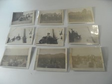 1F6 Vintage estate photo lot of 9 photos Horseback 1940's WWII Army uniform