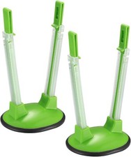 2 Piezas Estante Suelto, Soporte para Bolsa Congelador, Soportes de Almacenamiento de Alimentos Ajustables, Pla