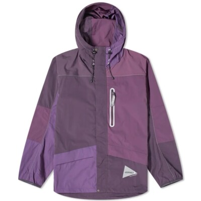 Gramicci x And Wander Patchwork Wind Hoodie Multi Purple GUJ4-S3000-M