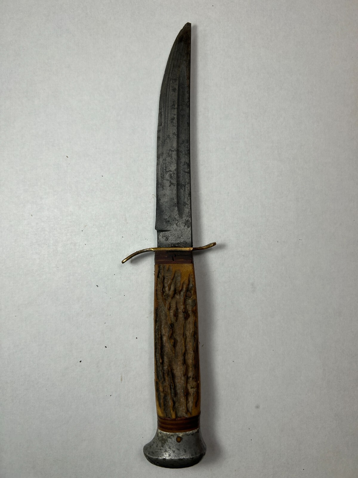 Vintage Fred Mac Overland Fixed Blade Hunting Knife Solingen Germany