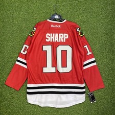 Chicago Blackhawks Reebok Hockey Jersey Mens 50 Medium M Patrick Sharp Stitched