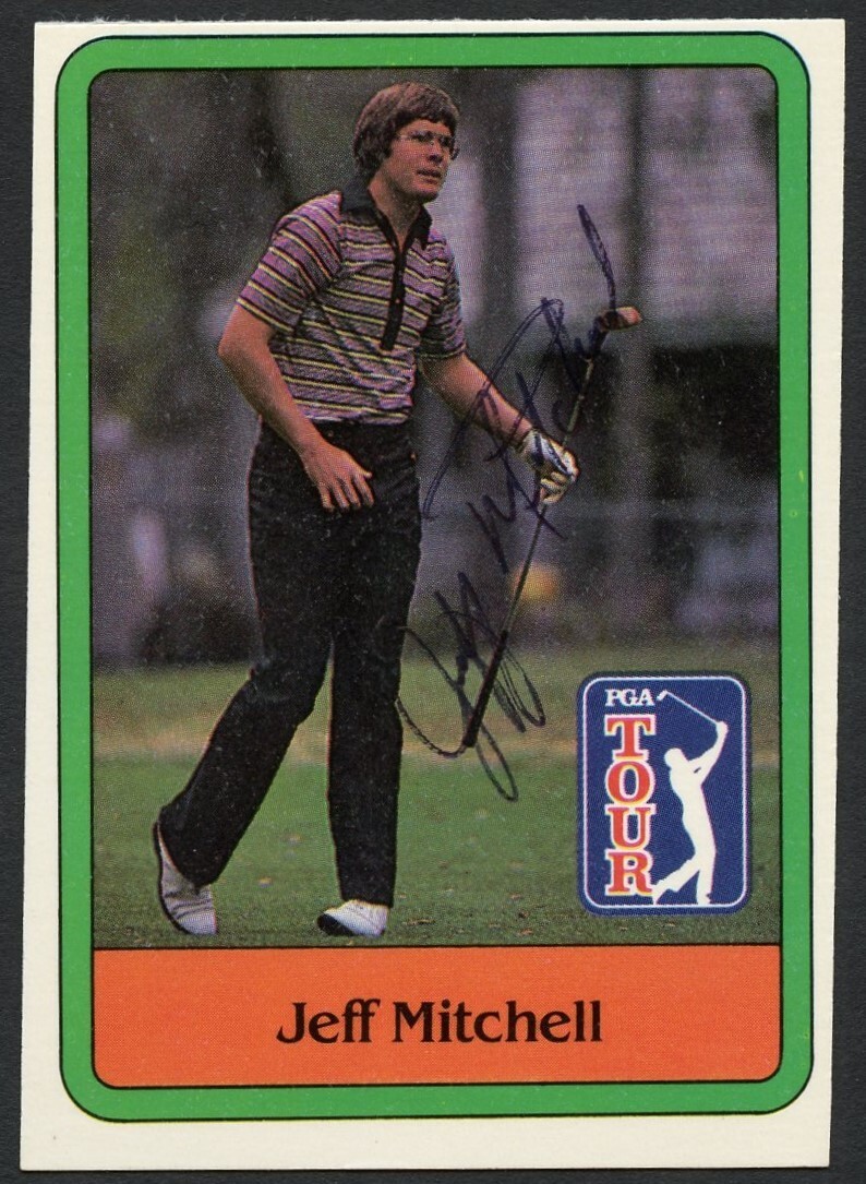 Jeff Mitchell #37 signed autograph auto 1981 Donruss Golf Trading Card