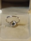EARTHMINED STAR BLUE SAPPHIRE GEM TESTED 925 S 14K GOLD PLATED RING SIZE 7.5 ACC — photo 7