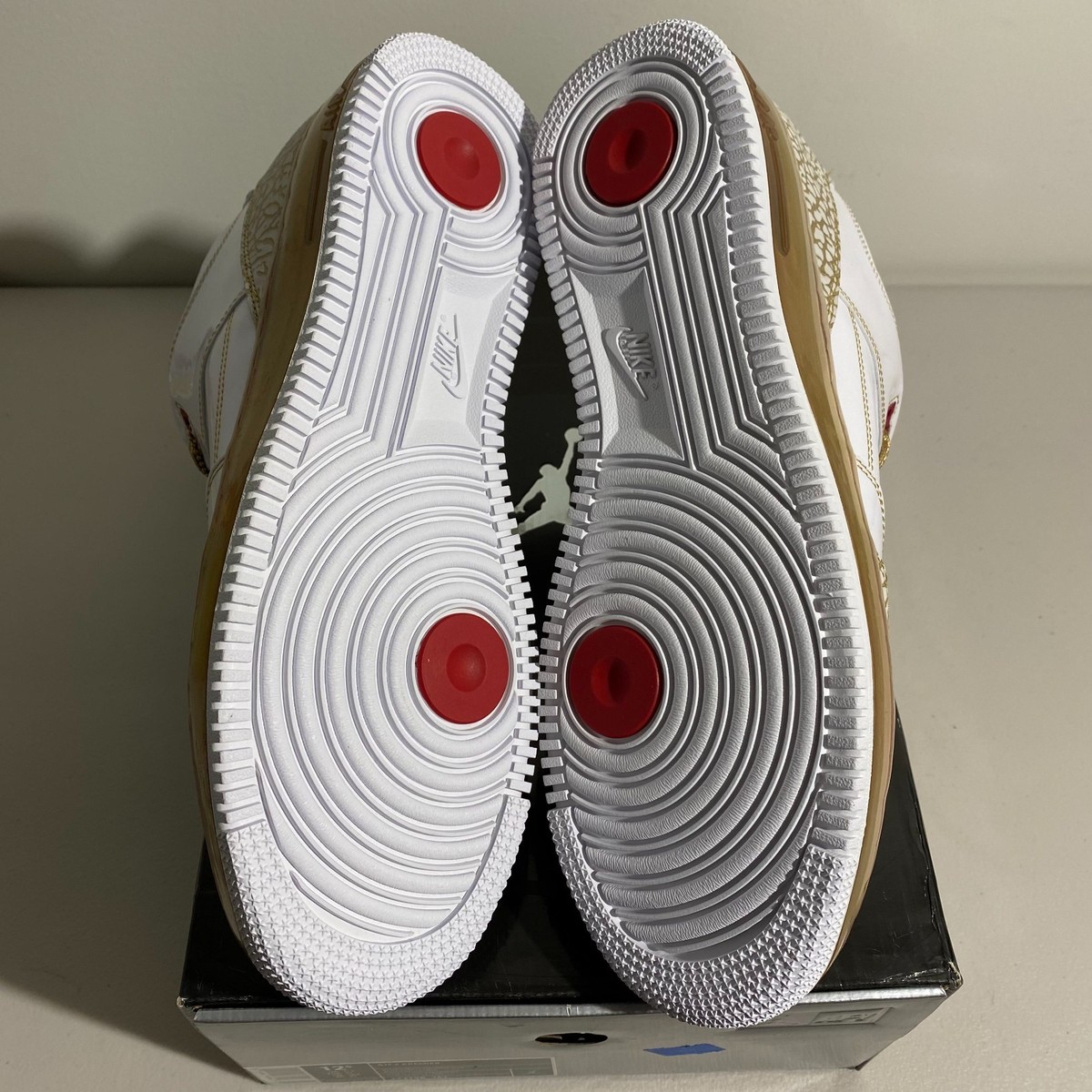 Size 12.5 - Nike Air Jordan Fusion 3 Premier White Gold Best On