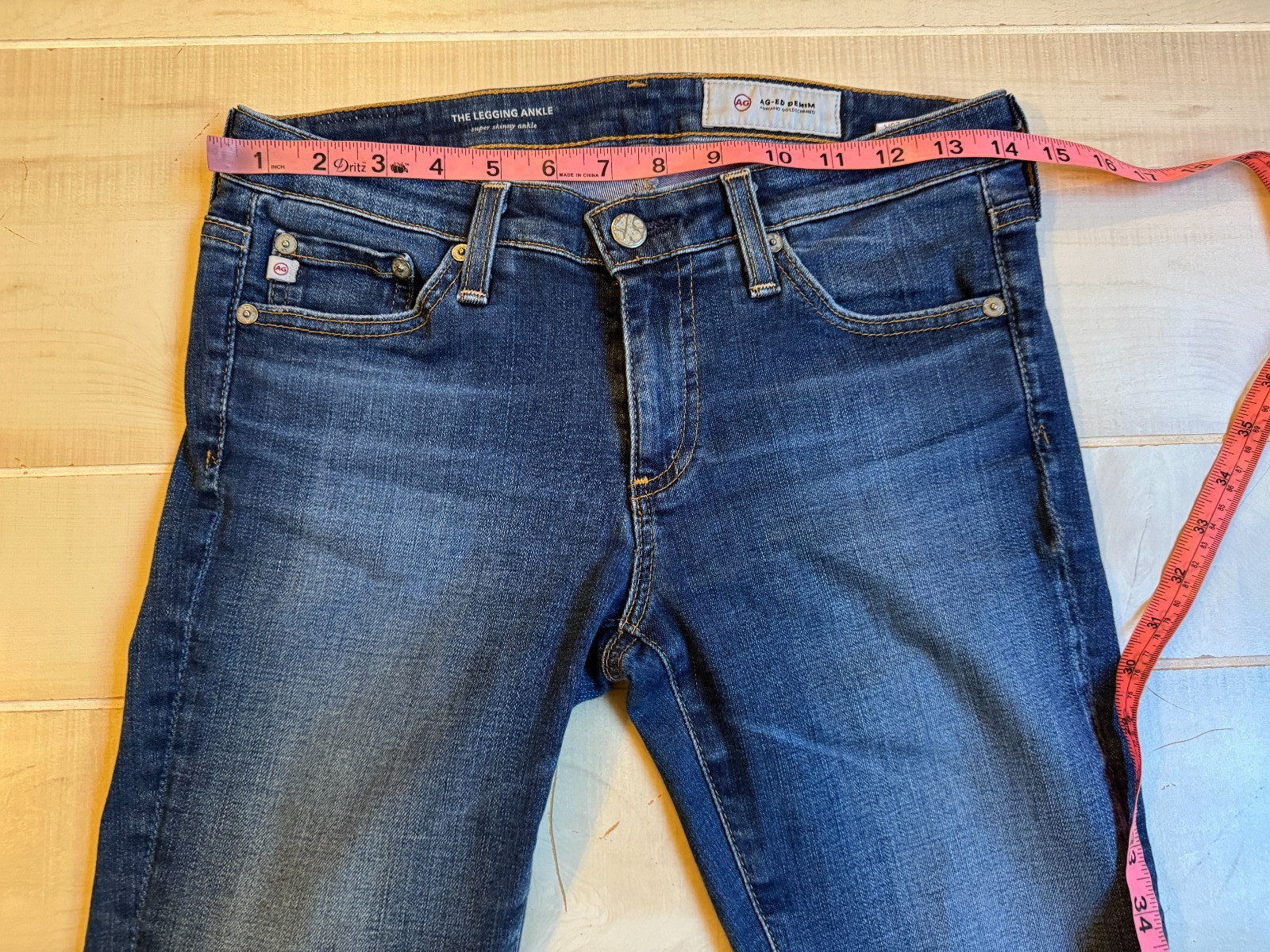 AG Adriano Goldschmied the legging ankle skinny jeans sz 26 women's 28" ins thumbnail 4