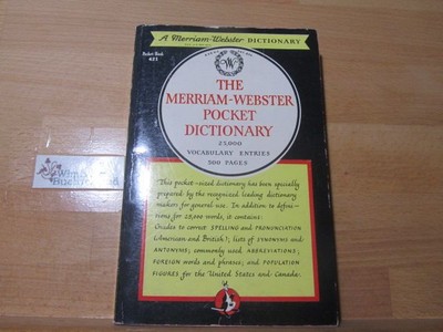 The Merriam - Webster Pocket Dictionary