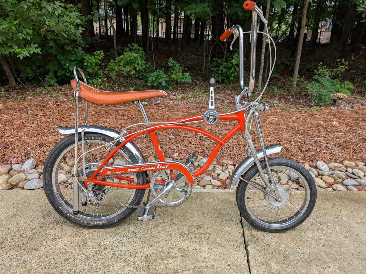 SCHWINN 1971 ORANGE KRATE Bicycle 5 speed STINGRAY 20 inch Bike