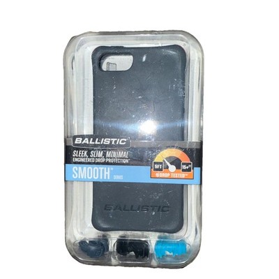 Ballistic iPhone 5 5s iPhone SE LS Smooth Silicone Gel Case w/Color Bumpers Gray