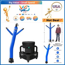 Juego de fiesta inflable Sky Dancer de 6 pies con soplador de 1/3 HP Blue Groot