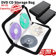 80 Disc CD Holder DVD Case Storage Wallet VCD Organizer