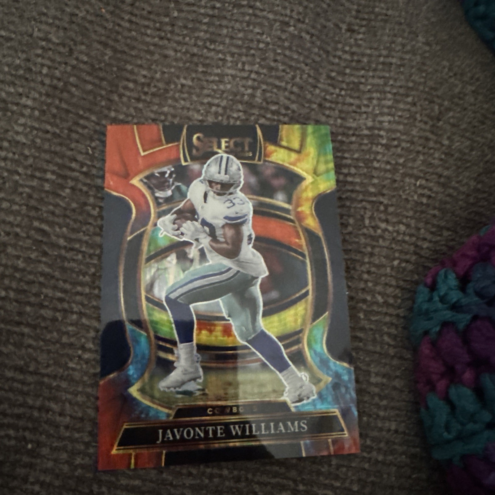 2025 Panini Select - Concourse Javonte Williams #97 Tie-Dye Prizm /25