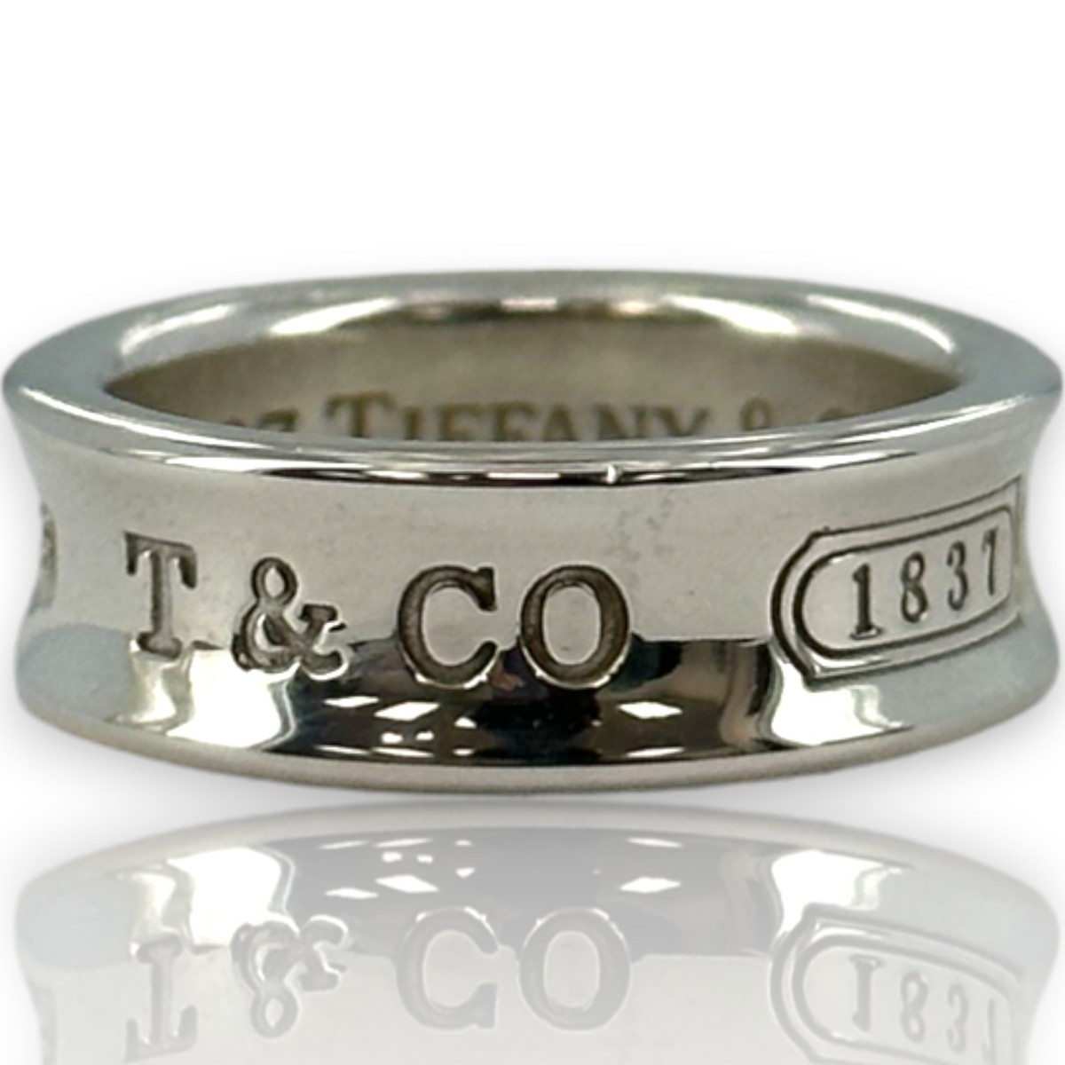 Vintage 1997 Tiffany & Co 1837 Collection Medium 6.8m Thick Band