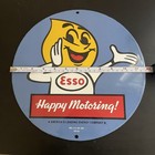 VINTAGE ESSO LEMON HEAD GASOLINE OIL PORCELAIN SIGN — photo 4