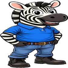 30 Custom Blue Zebra Personalized Address Labels