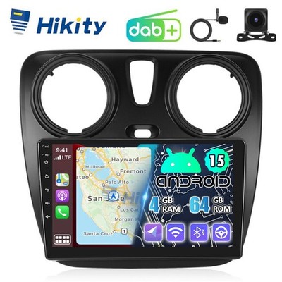 DAB+ CarPlay 4+64GB Android 15 Autoradio Für Dacia Lodgy Dokker GPS Navi WIFI BT