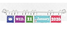 2026 Magnetic Flip Calendar for Classroom Whiteboard,Adjustable Magnetic Cale...