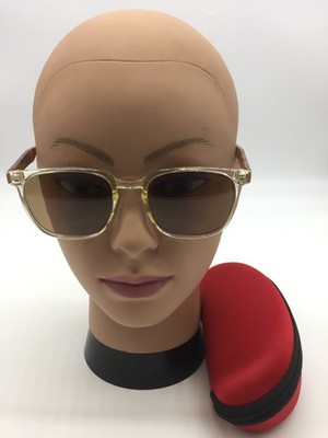 Moscot Fashion Trendy Clear/Tortoise Sunglasses 50-21-145 Brown Lens